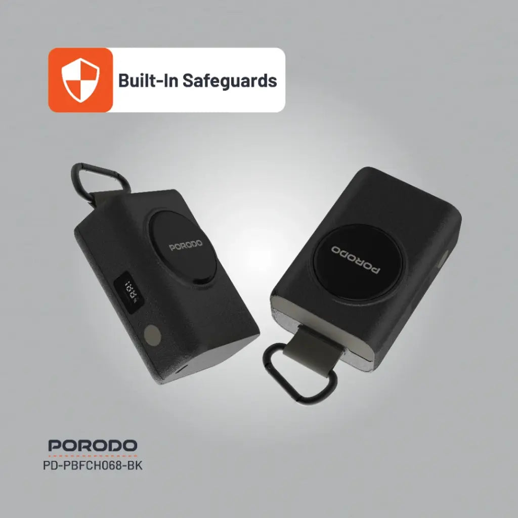 Porodo Power Bank PB068 10000mAh (PD-PBFCH068-BK) Porodo Power Bank PB068 10000mAh (PD-PBFCH068-BK)